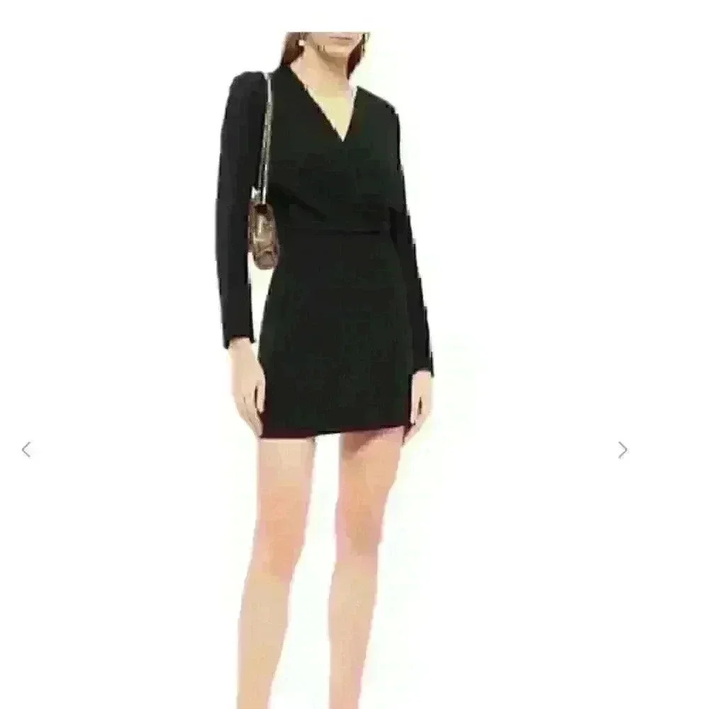VANESSA BRUNO Nehila wrap-effect cloqué mini dress Size 34 US XS